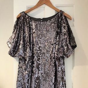 Sequined mini dress